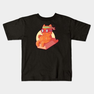 Flying Cat! Kids T-Shirt